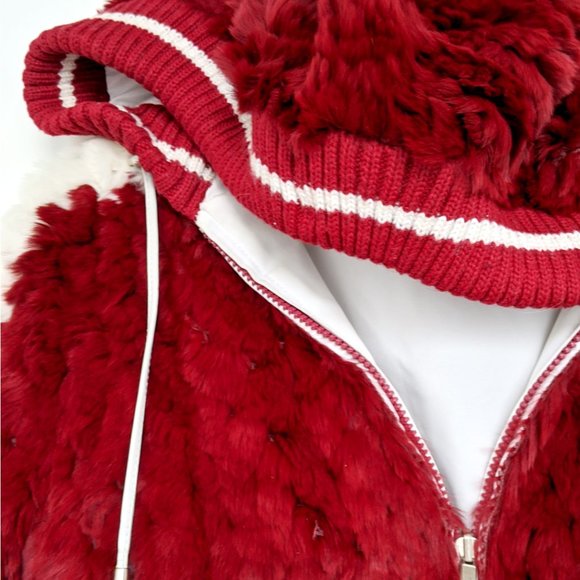 Reversible Fur Varsity Jacket - Picture 3 of 5